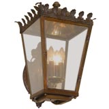 Used Late 19th Century French Lantern  From Carlton Hotel