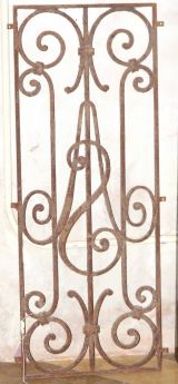 Antique 18th C. Wrought Iron Part Of Balcony