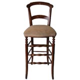 Bar Stool 19th Century French Walnut