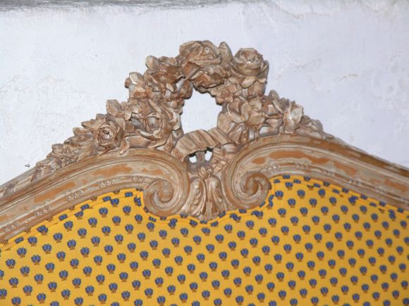 19th Century Carved Wood Bed, Normandy