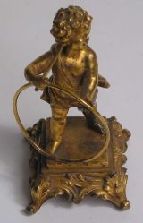 Antique 19th C.  Gold Dore' Spelter Figurine