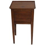 19th C. Cherry Tambour Side Table