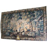 Grand 17th C. Gobelin Tapestry with Rare Harvesting Scene