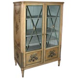 Antique Late 19th C. Painted Italian Display Case