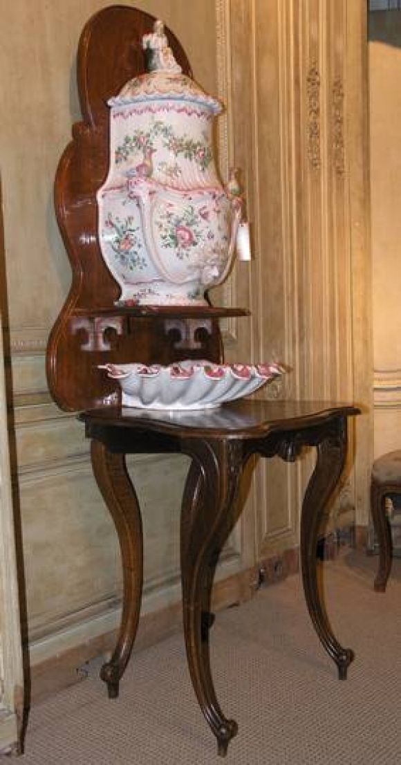 Early 19th century French Faience Lavabo with Strausburg Markings
Highly collectible investment piece
(not original stand).