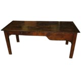 Antique 18th C. French Farm Table Pine Top with Two Drawers and Pul