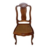 Set of Eight 1950
s French Walnut Caned Chairs