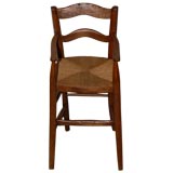19th Century French Fruitwood Childs High Chair