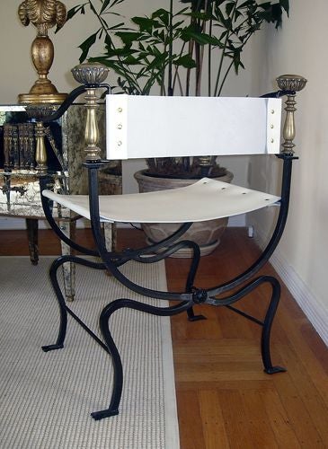 Pair of Savonarola Chairs In Excellent Condition In San Francisco, CA