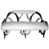 Diminutive Steer Horn Settee