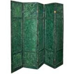 Large Faux Malachite Painted Screen 8