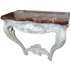 Louis XV Marble Top Console. Louis XV Marble Top Console.