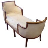 Antique Chaise en Bateau