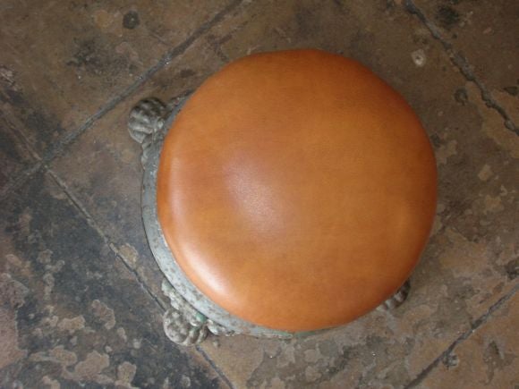Italian Seggiolino del fabbro - San Marco cast iron stool