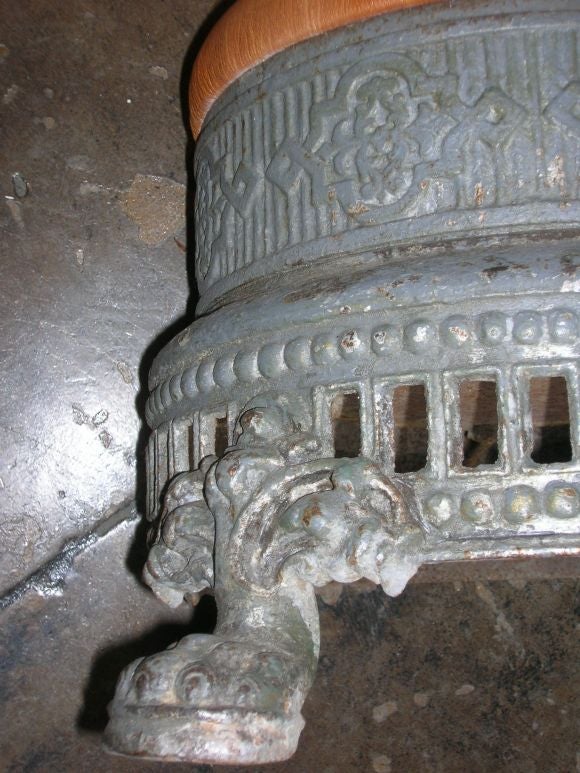 19th Century Seggiolino del fabbro - San Marco cast iron stool