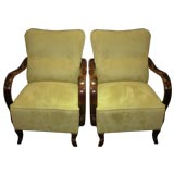 French Art Deco lounge Chairs Vintage French Art Deco lounge Chairs