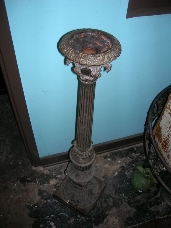 Beautoful cast iron candle holder from the Venice Republic (Italy).