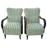 Italian 1940's pair of chairs