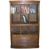 Antique Roll Top Book Shelf from Old Germany