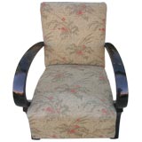 Italian  ebonized poltrona