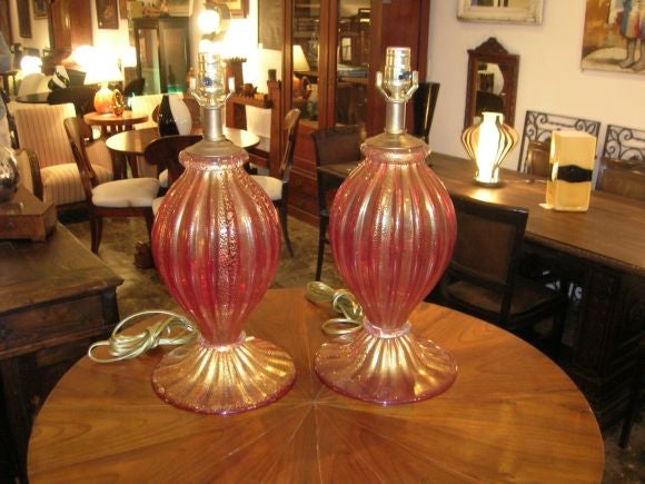 barovier  murano table lamps