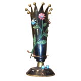 Antique Art Nouveau 19th century Metal Vase