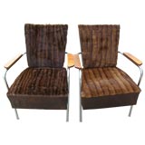 Pair of Mink  Chairs