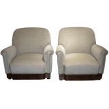 set of two club chairs