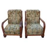 1930
s French Art Deco Club Chairs
