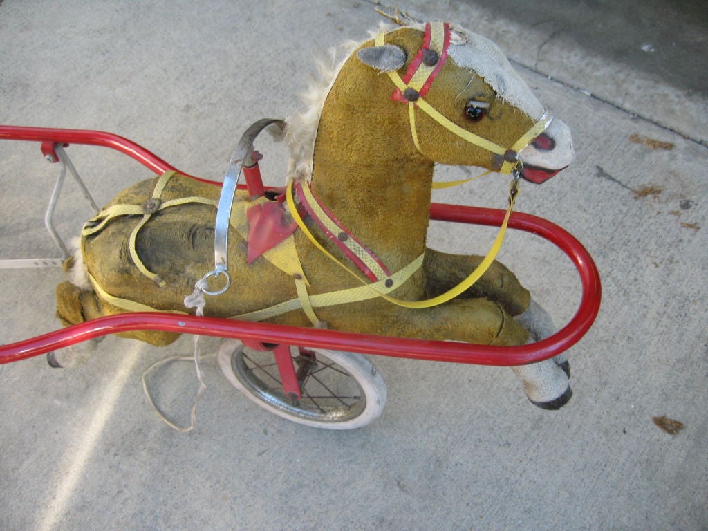 Art Deco Horse Cart Il Cavallino  For Sale