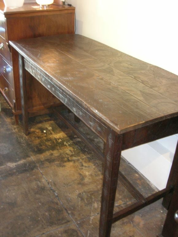 TRAMP  ART  TABLE -  DESK