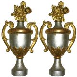 Pair of Silver Gilt Wall Sconces
