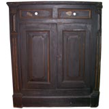 Vintage Black painted cabinets from an Apothecary Antwerp Belgium