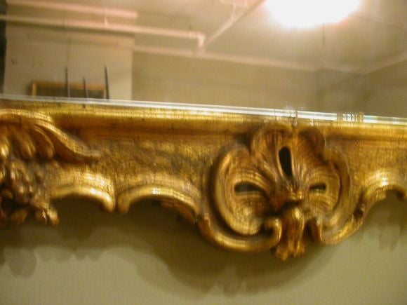 Swedish Rococo Giltwood Mirror