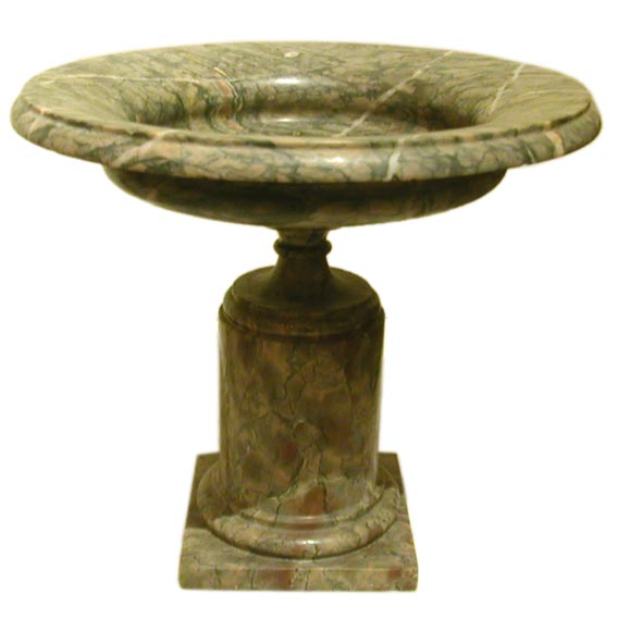Neoclassic Grey Marble Tazza For Sale