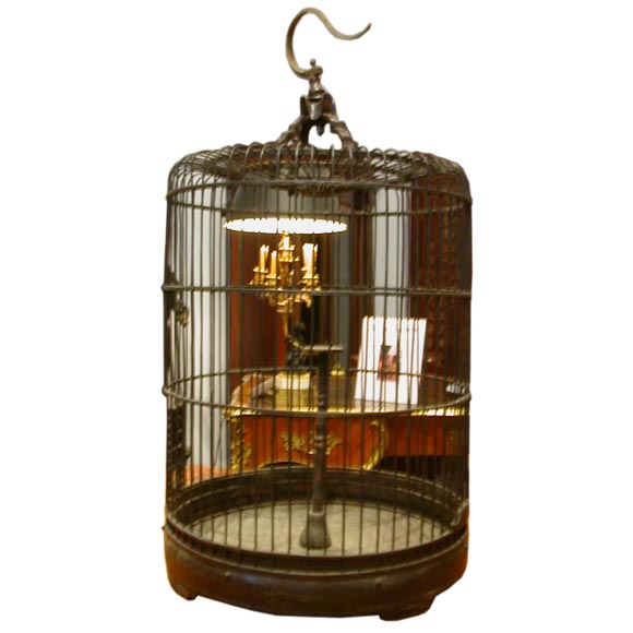 Chinese 19th Century Bamboo Birdcage