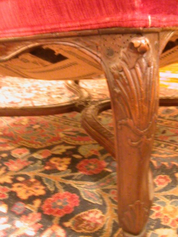 Pair Of French Regence Beechwood Bergere