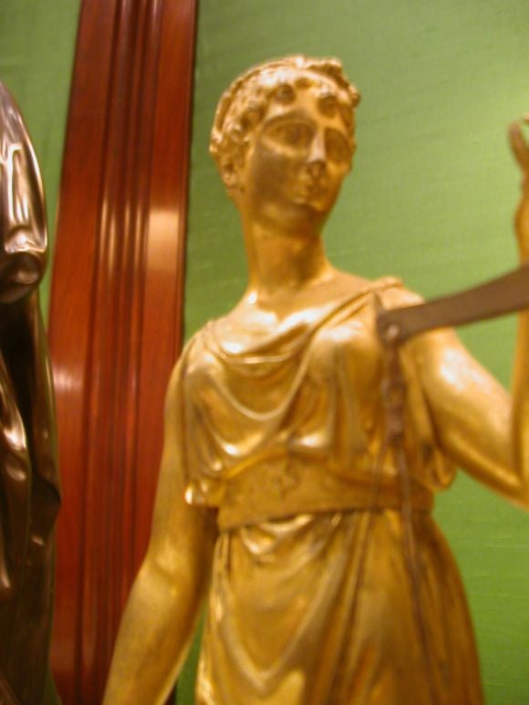 Ormolu statue of Justice