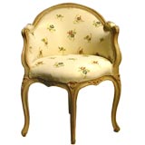 FRENCH LOUIS XV PAINTED DESK CHAIR