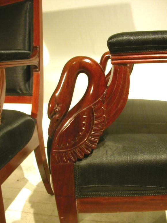 Pair Of French Empire Armchairs