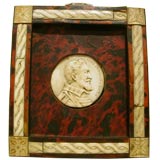 CONTINENTAL 18TH CENTURY GERMAN IVORY PORTRAIT