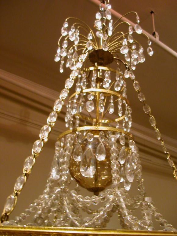 18th Century and Earlier Baltic 18th Century Louis XVI 6-Light Chandelier For Sale