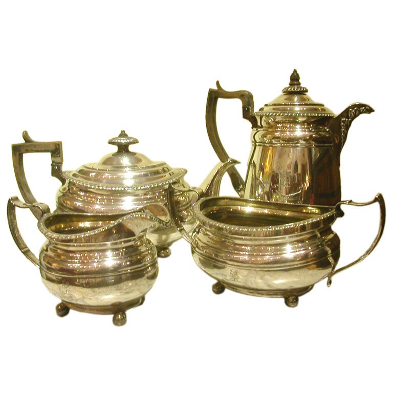 Regency Silver Tea Service For Sale
