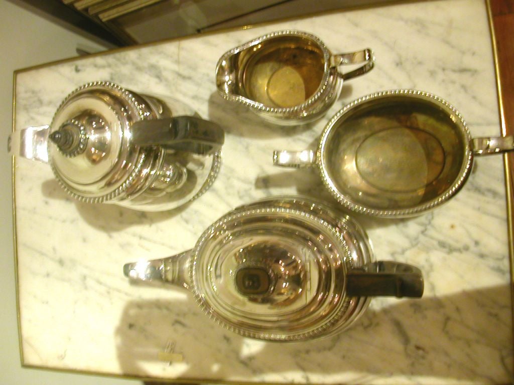 Four piece Regency Silver Tea Service 64OZ