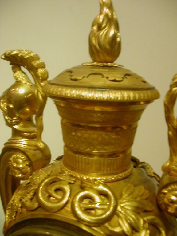 French Charles X Ormolu Clock