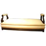 French Louis Philippe Mahogany Lit De Repos