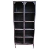 French industrial steel bookcase