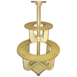 Vintage Art Deco painted 3-tiered plant stand
