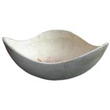 Modernist amorphous concrete planter