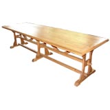Long Pine trestle dining table